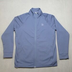 Bench Urbanwear Jacket Mens Medium Blue Track Stretch Athletic Moisture Wicking